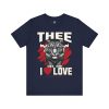 8257641160093326130_2048.jpeg #TheeILove Jackson State U Tigerhead Men's Red Jersey Short Sleeve Tee