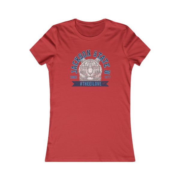 8416192503609099568_2048.jpeg Jackson State Univ #TheeILove Women's Navy Favorite Tee