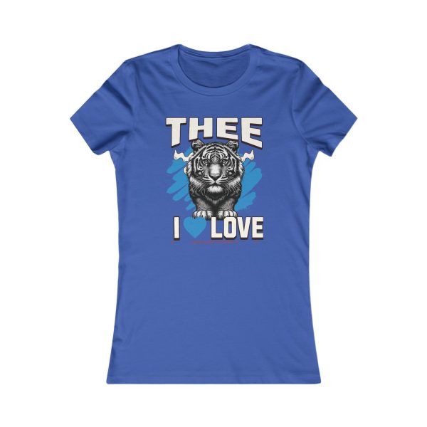 8577868097360816060_2048.jpeg #TheeILove Jackson State U Tigerhead Women's Baby Blue Favorite Tee