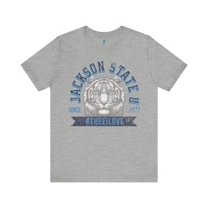 8707660169162888535_2048.jpeg Jackson State Univ #TheeILove Men's Navy Jersey Short Sleeve Tee