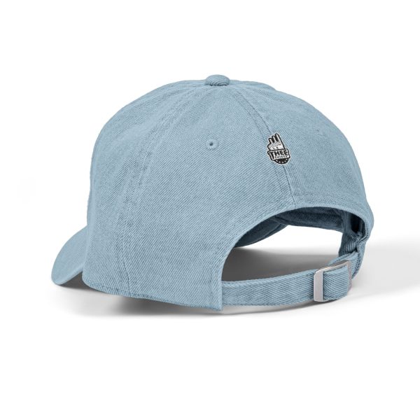 JSU vs Everybody Tiger White Embroidered Denim Dad Cap