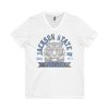 9148489962208033422_2048.jpeg Jackson State Univ #TheeILove Men's Navy Jersey Short Sleeve V-Neck Tee