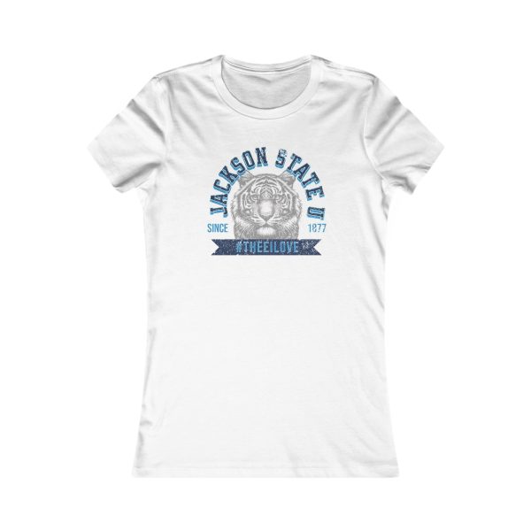 9562272800625082954_2048.jpeg Jackson State Univ #TheeILove Women's Navy Favorite Tee