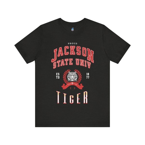 9597453504696294368_2048.jpeg Proud Jackson State Univ Tiger Men's Red Jersey Short Sleeve Tee