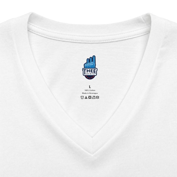 9791157468880056388_2048.jpeg #TheeILove Jackson State U Tigerhead Men's Baby Blue Jersey Short Sleeve V-Neck Tee