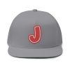Thee Shirts "J" Red Graffiti Embroidered Bill Cap