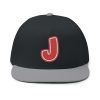 Thee Shirts "J" Red Graffiti Embroidered Bill Cap