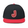 Thee Shirts "J" Red Graffiti Embroidered Bill Cap