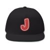 Thee Shirts "J" Red Graffiti Embroidered Bill Cap