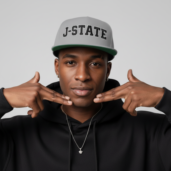Thee Shirts J-State Backwards Navy Embroidered Bill Cap
